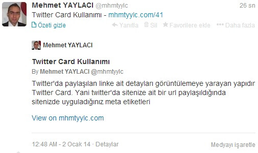 Twitter Card